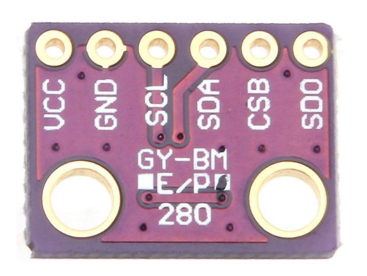 Barometrische druk sensor BMP280 onderkant